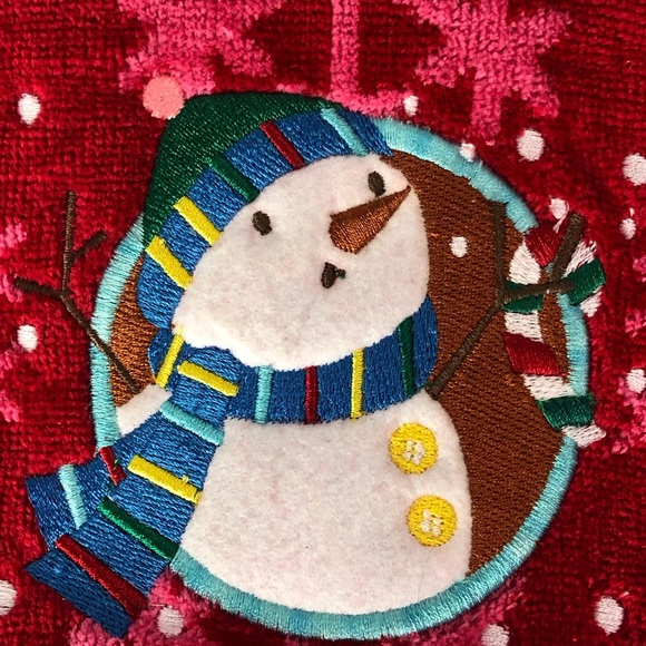 NWT Brighten the Season Snowman Hand towel Set - Picture 3 of 16